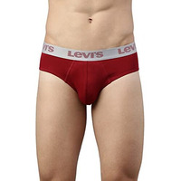 Levi's Men's Cotton Style #066 Active Regular Fit (Pack Of 1) (#066-Active Brief-Red-P1 M)