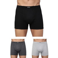 Levi's Men's Cotton Modern Regular Fit Solid Boxer (Pack Of 3) (#010-Boxer Brief-Asst-P3_Assorted_L)