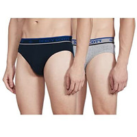 Dixcy Scott-Men-Innerwear-(Category)-Brief-(Style Id)-K1-Pr41556-(Color)-Navy,Grey Melange-Pack Of2-(Size)L