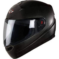 Steelbird Sba-1 7Wings Classic Full Face Helmet With Clear Visor (Black With Clear Visor, Medium 580 Mm)