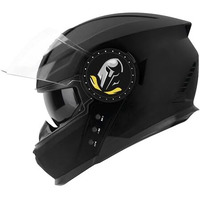 Steelbird Bluetooth Full Face Isi Certified Helmet For Men With Inner Smoke Sun Shield | Sbh-40 7Wings (Medium 580 Mm, Dashing Black) Motorcycling