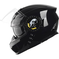 Steelbird Bluetooth Full Face Isi Certified Helmet For Men With Inner Smoke Sun Shield | Sbh-40 7Wings (X-Large 620 Mm, Matt Black)