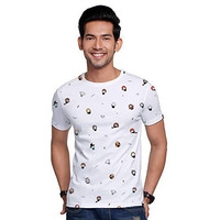 The Souled Store Harry Potter: Character Pattern S S Graphic Printed Cotton T-Shirt White T Shirt For Men Round Neck Half Sleeve Printed Breathable Cotton Stylish Dry Fit