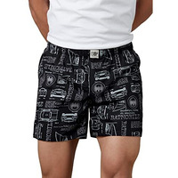 The Souled Store Official Batman: Batmobile Mens And Boys Graphic Printed Cotton Poplin Boxer Shorts Black