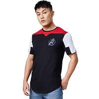 The Souled Store Men Official Avengers: Logo Multicolored Printed Drop Cut T-Shirts