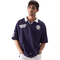 The Souled Store Official Black Panther: Mask 66 Oversized Polos
