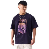 The Souled Store Original Slayer Men Oversized T-Shirts Purple