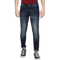 The Indian Garage Co Men Slim Fit Solid Mid-Rise Jeans Blue