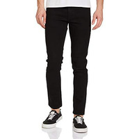 The Indian Garage Co Men Slim Fit Solid Mid Rise Jeans Black, 30