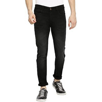 The Indian Garage Co Men's Skinny Jeans (0220-Dnm-24_Black 30)