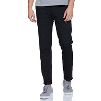 The Indian Garage Co Men Slim Fit Striped Mid-Rise Chinos