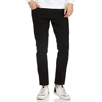 The Indian Garage Co Men's Slim Jeans (0220-Dnm-10_Black 28)