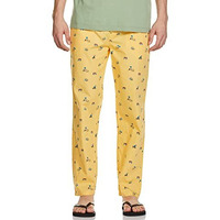 The Indian Garage Co Lounge Pants Long Sleeves Slim Fit Yellow Medium