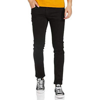 The Indian Garage Co Men's Slim Jeans (1020-Dnm01-10_Black 34)