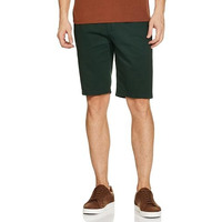 The Indian Garage Co Men Slim Fit Solid Mid-Rise Shorts Teal