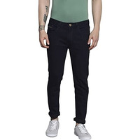 The Indian Garage Co Men Skinny Fit Solid Mid Rise Stretchable Jeans Blue, 34