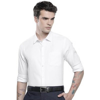 The Indian Garage Co Men's Slim Fit Shirt (0123-Shtwfr-02-06_White M)