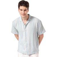 The Indian Garage Co Men's Relaxed Fit Shirt (0923-Shmkrs-05-01_Ice Blue