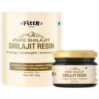 Fittr Bites Himalayan Shilajit/Shilajeet Original Resin 20G | For Endurance, Stamina, Immunity Booster | 75% Fulvic Acid | Lab Report Included
