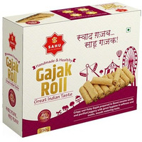 Sahu Gajak Bhandar Gajak Roll 250G | Til Gachak | Sesame Sweets | Jaggery Snacks | Gud Gazak | Made With Cow Ghee | No Preservatives | Gajak Sweets | Gajjak