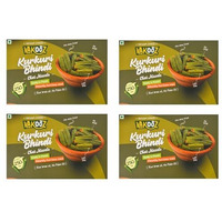 Vakooz Vacuum Cooked Kurkuri Bhindi, Chat Masala Flavor, 80G (Pack Of 4-20G Each) | Vacuum Fried Okra Chips | Low Fat, No Palm Oil | Crunchy & Flavorful, Nutrient-Packed Healthy Snack