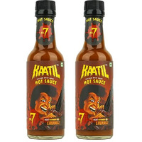 Kaatil Hot Sauce No.7 - Pack Of 2 | Made With Premium Indian Chillies | Versatile Usage