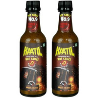 Kaatil Hot Sauce No. 9 - Pack Of 2 | Bhoot Jolokia Chilli Sauce | Works As A Dip, Spread, Marinade, Saute, Stir-Fry, Finishing Sauce | No Artificial Colours, Flavours | Made In India | Vegan | 400 Gms