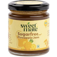 Sweetmate 100% Pure And Natural Sugar Free Pineapple Jam - (220G) | Stevia Added With Real Fruits | 100% Natural | Diabetic And Keto Friendly Sweetened Naturally | Tastes Delicious