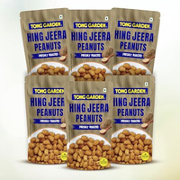 Tong Garden 65G Hing Jeera Peanuts | Crunchy & Roasted | Spicy Masala Peanuts With Asafoetida & Cumin | Protein-Packed Healthy Snack - (Pack Of 6)