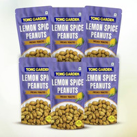 Tong Garden 65G Lemon Spice Peanuts | Bold & Crunchy Snack With Garlic, Chili, And Zesty Lemon Flavor | Healthy & Perfect Snack For Any Time - (Pack Of 6)