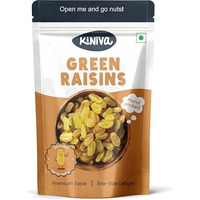 Kiniva 100% Pure Raisins 500G - Handpicked Long & Flavorful Kishmish, Rich In Potassium, Hygienically Packed, Natural, Healthy Snack, Perfect For Baking, Cooking, Or Snacking