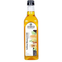 Zoukfarms Wood Pressed Yellow Mustard Oil 1 Litre | Slow Cold Pressed Using Lakdi Ghani/ Kolhu/ Chekko | Fresh, Healthy & Rich In Nutrients | A1 Grade Mustard Seeds | Chemical-Free | Unrefined With Natural Flavours | Low Cholesterol