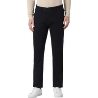 Peter England Men's Slim Mid Rise Pants (Pctfsssbg72692_Size(82) Medium Blue