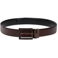 Peter England Men Brown Textured Leather Belt