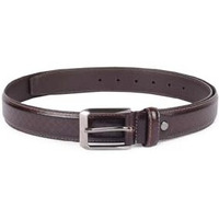 Peter England Men Brown Print Leather Belt
