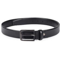 Peter England Men Black Textured Leather Belt