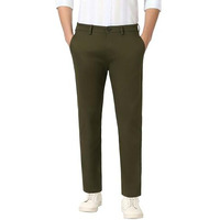 Peter England Men's Slim Casual Pants (Pctfsssft72660_Olive