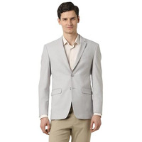 Peter England Men's Classic Blazer (Pibzwnsp090035_Light Grey