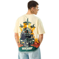 The Souled Store Official Top Gun: Jets Off White Graphic Printed Cotton Oversized T-Shirts For Men And Boys - Fly High With Style