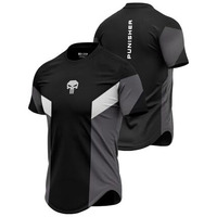 The Souled Store Official Punisher : One Man Army Printed Regular Fit Cotton Short Sleeve Round Neck Drop Cut T-Shirts For Men And Boys