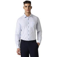 Van Heusen Cotton Men's Modern Fit Shirt (Vhsfbslbr52536_Light Blue, 44