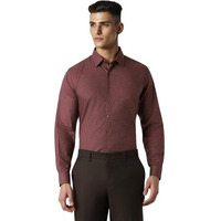 Van Heusen Men's Modern Fit Shirt (Vhsffslb788686_Maroon