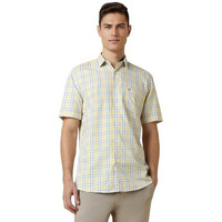 Allen Solly Men's Slim Fit Shirt (Asshqspp905173_Yellow
