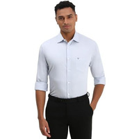 Allen Solly Men's Solid Regular Fit Shirt (Assfqsppx13926_Light Grey