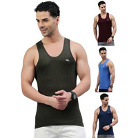 Lux Parker Men's Regular Fit Vest Col_Rn_4Pc_Assorted