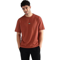 U.S. Polo Assn. Men's Cotton Oversized Fit T-Shirt (Oee04-Pl_Rust Brown, Medium