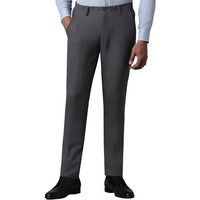 Louis Philippe Men's Mid Rise Slim Pants (Lptfmssb999341_Grey, 36