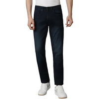 Louis Philippe Men's Slim Jeans (Lrdncslpr07300_Navy, Mid Rise