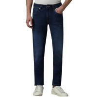 Louis Philippe Men's Regular Jeans (Lrdncctpf61397_Blue, Mid Rise, 32