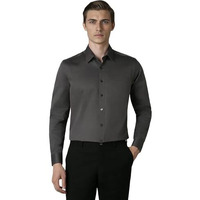 Louis Philippe Men's Cotton Slim Fit Shirt (Lpsfmslfk09086_Grey, 39